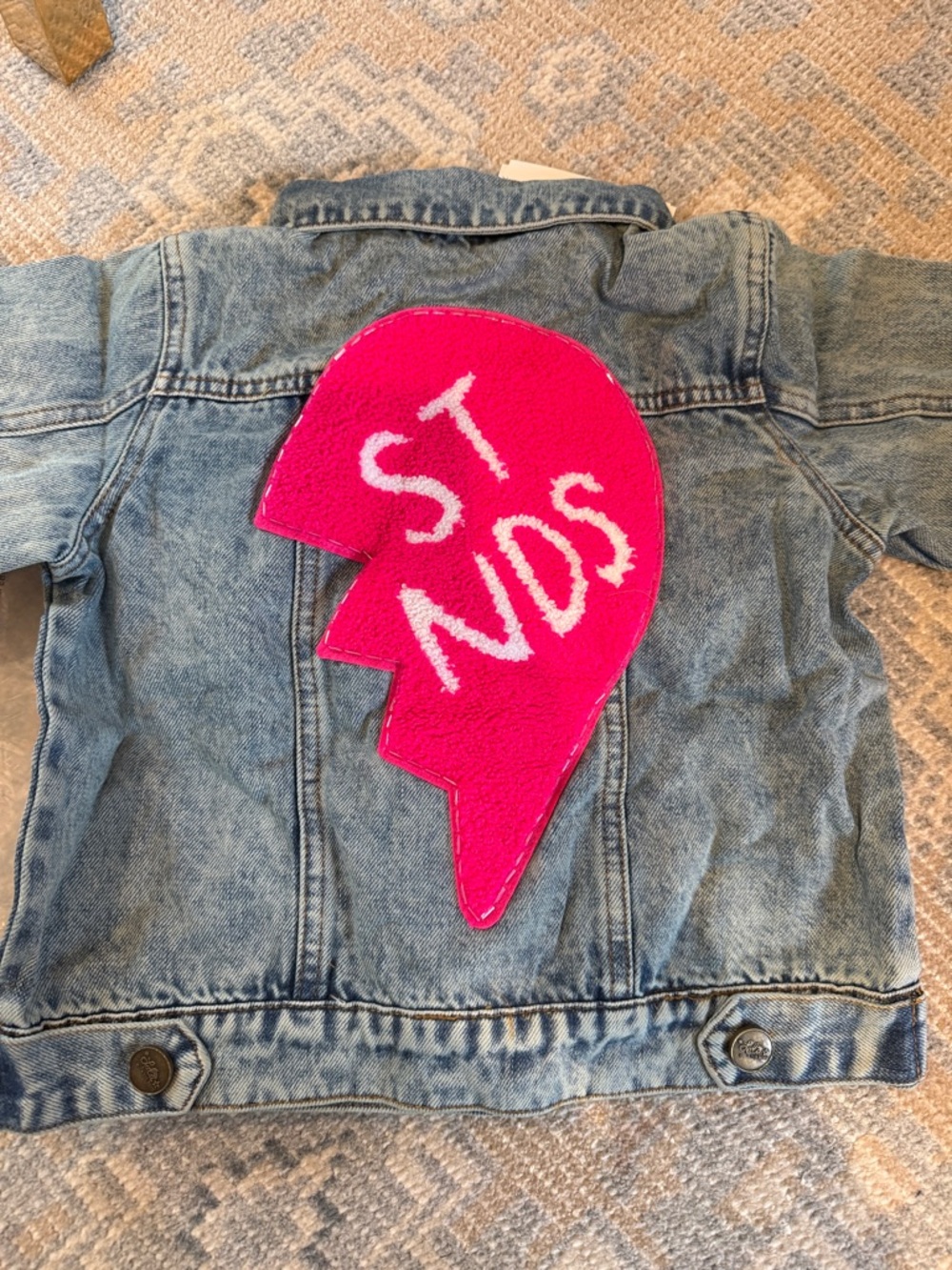 Lola + The Boys Denim Jacket in Light Blue - Picture 3 of 3
